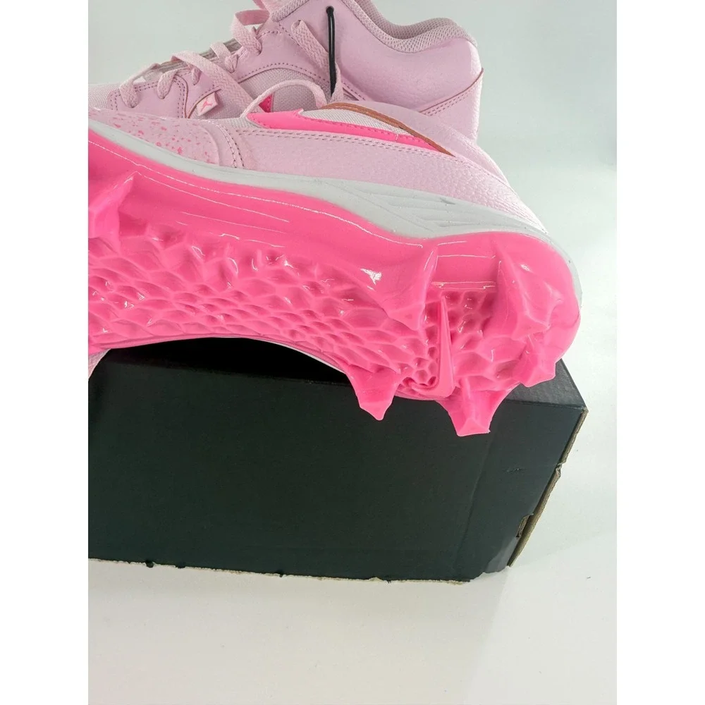 Nike Air Jordan Stadium 90 Low TD MCS Football Cleats HQ0210-600 Mens 12 Pink